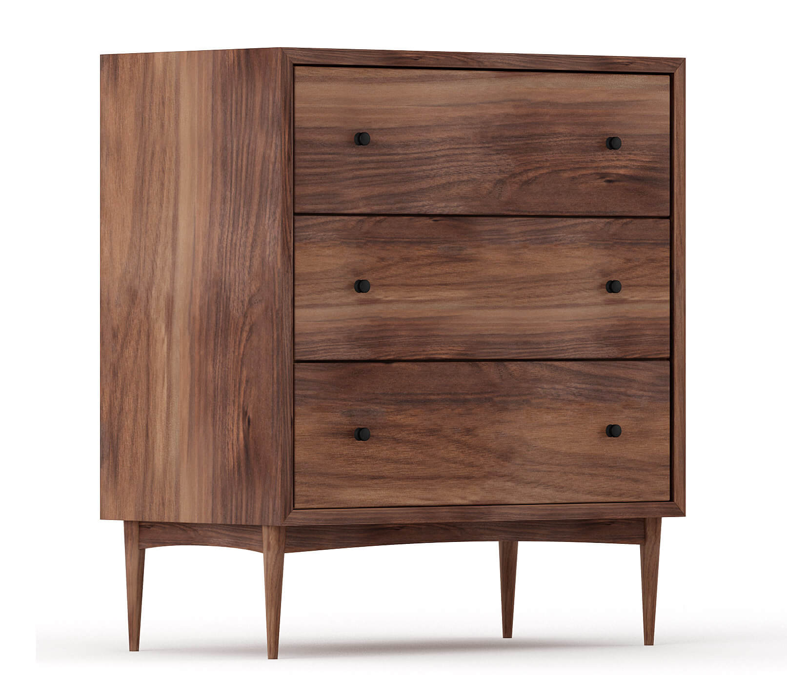 G: Shown in Walnut with black knobs