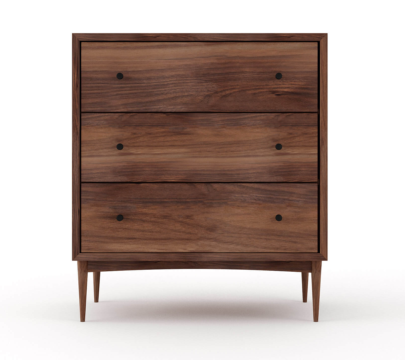 G: Shown in Walnut with black knobs
