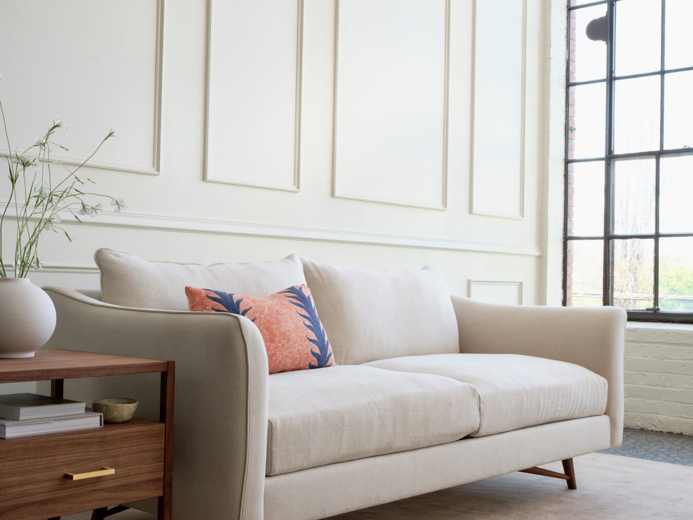 IRL: Gio Sofa in Stonecrop Natural