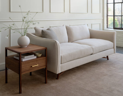IRL: Gio Sofa in Stonecrop Natural fabric