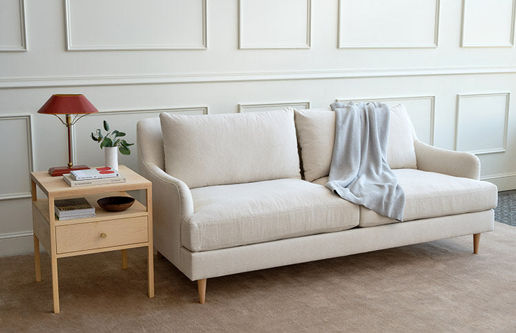 Kaydan Sofa in Juneberry Porridge fabric