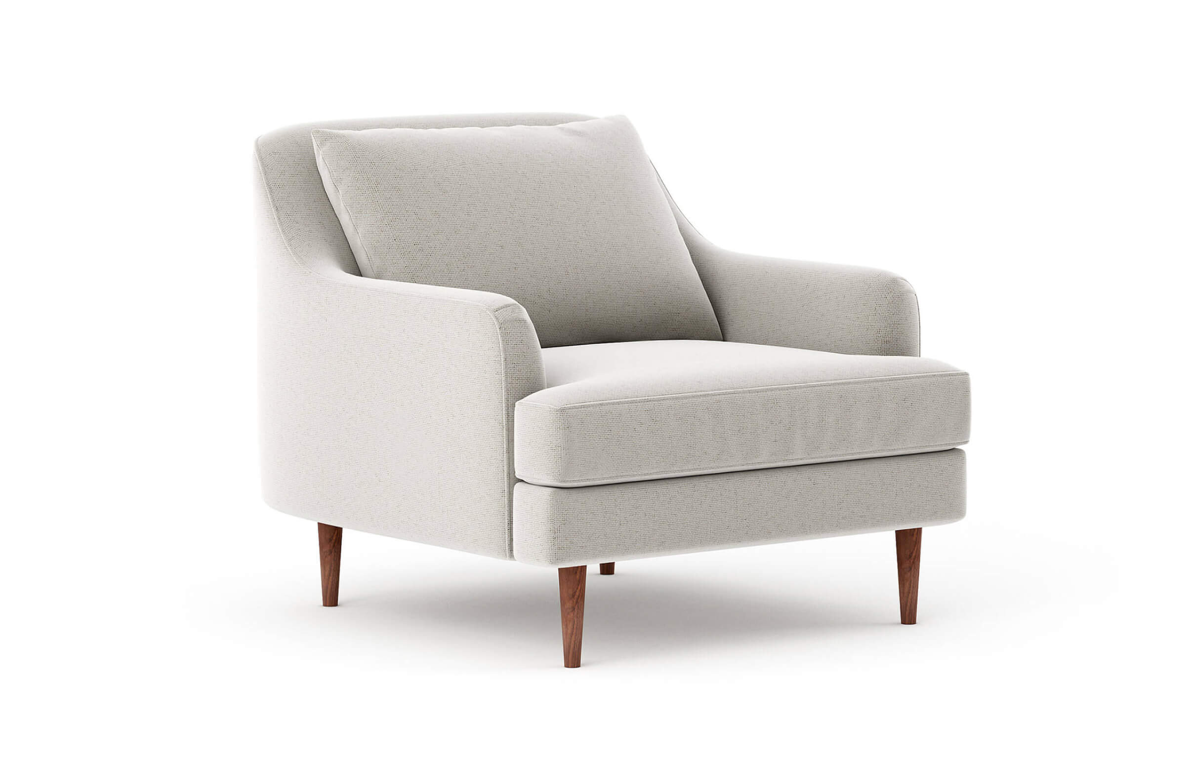G: Shown in Alpine Oyster fabric and cafe legs