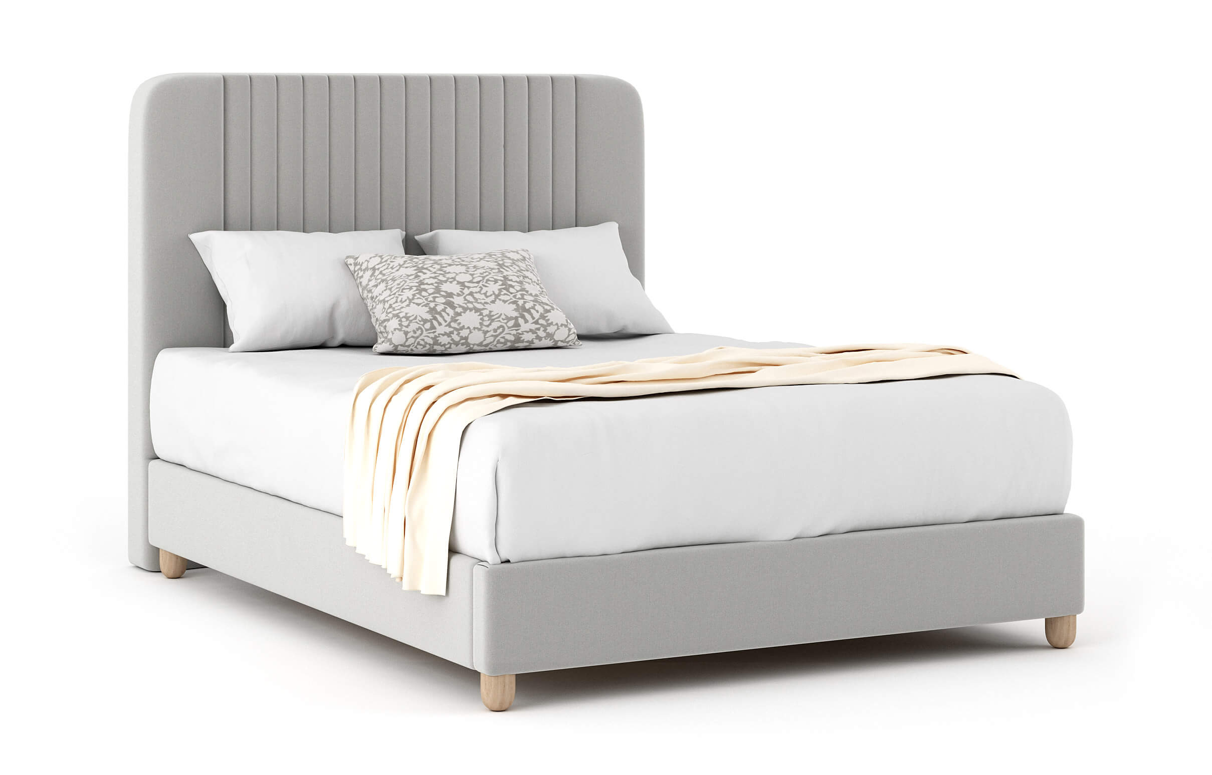 G: Pippen Bed in Smart Smoke fabric