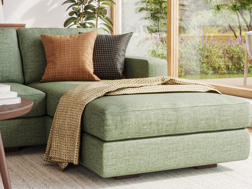 IRL: Shown in Juneberry Tarragon fabric with the Lulu Throw Pillows