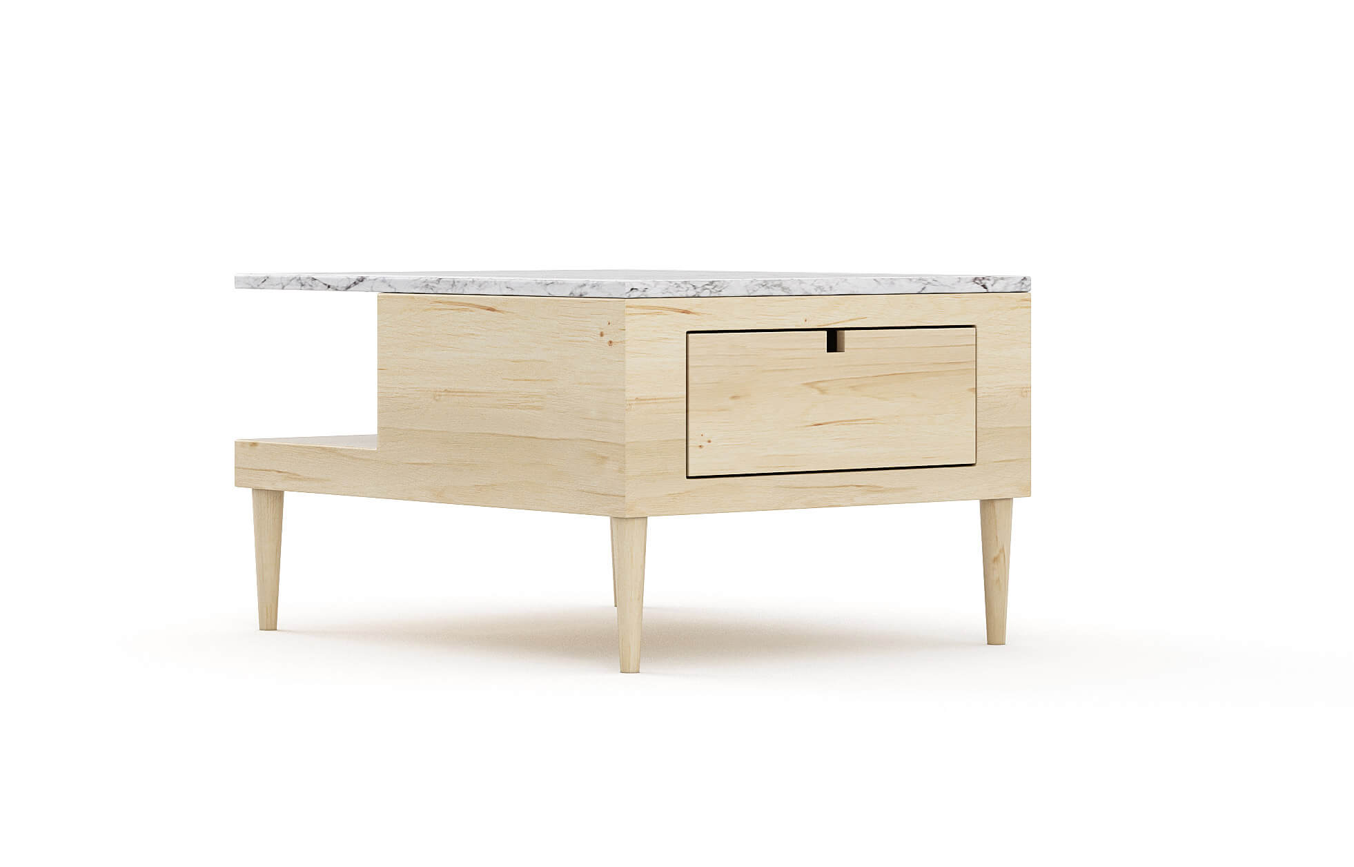 Shown in maple with a drawer