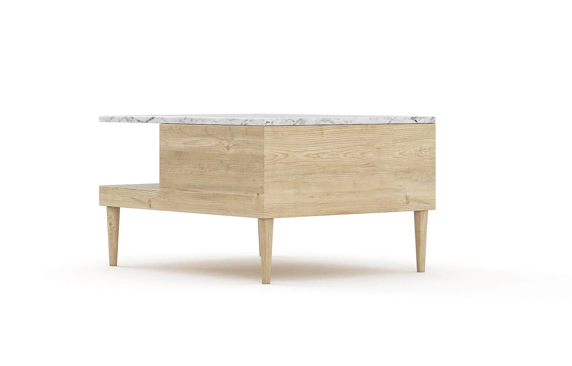 G: Shown in white oak without a drawer