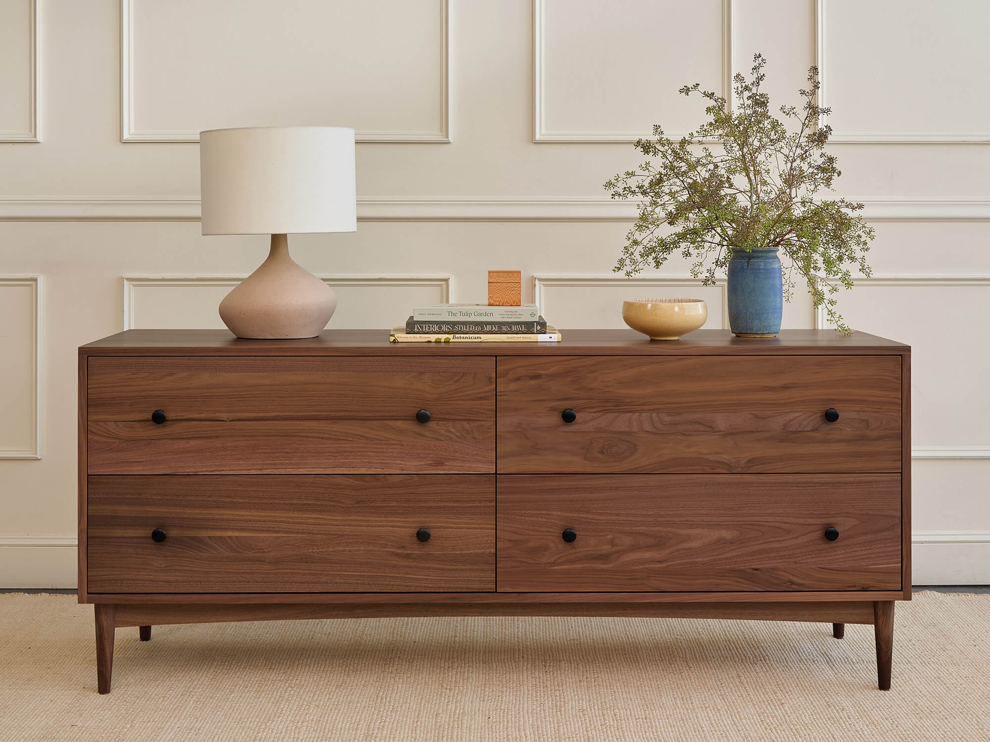 IRL: Atten 4-Door Dresser in walnut