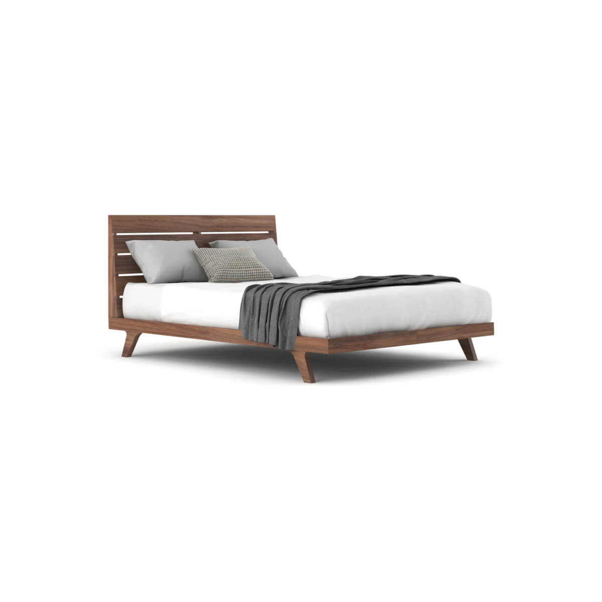 walnut wood palder bed