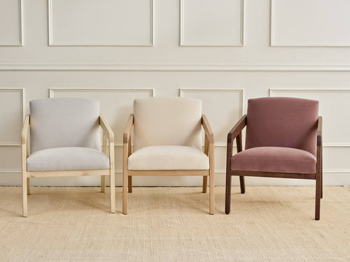 IRL: Burr Chair in maple, white oak, and deep walnut