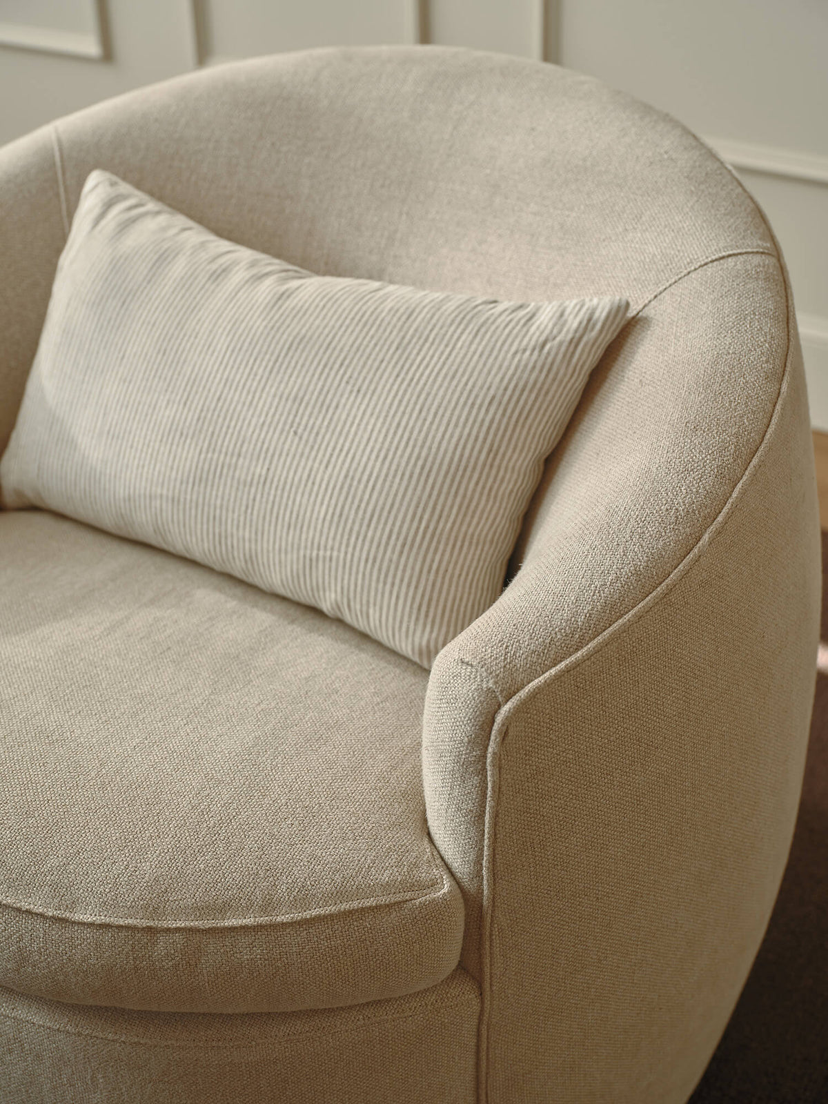 IRL: Clara Chair in Stonecrop Linen Flax
