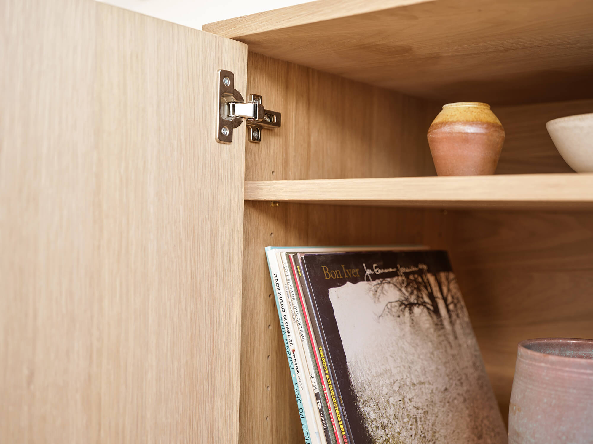 IRL: Emilia 2-Door Cabinet in white oak wood