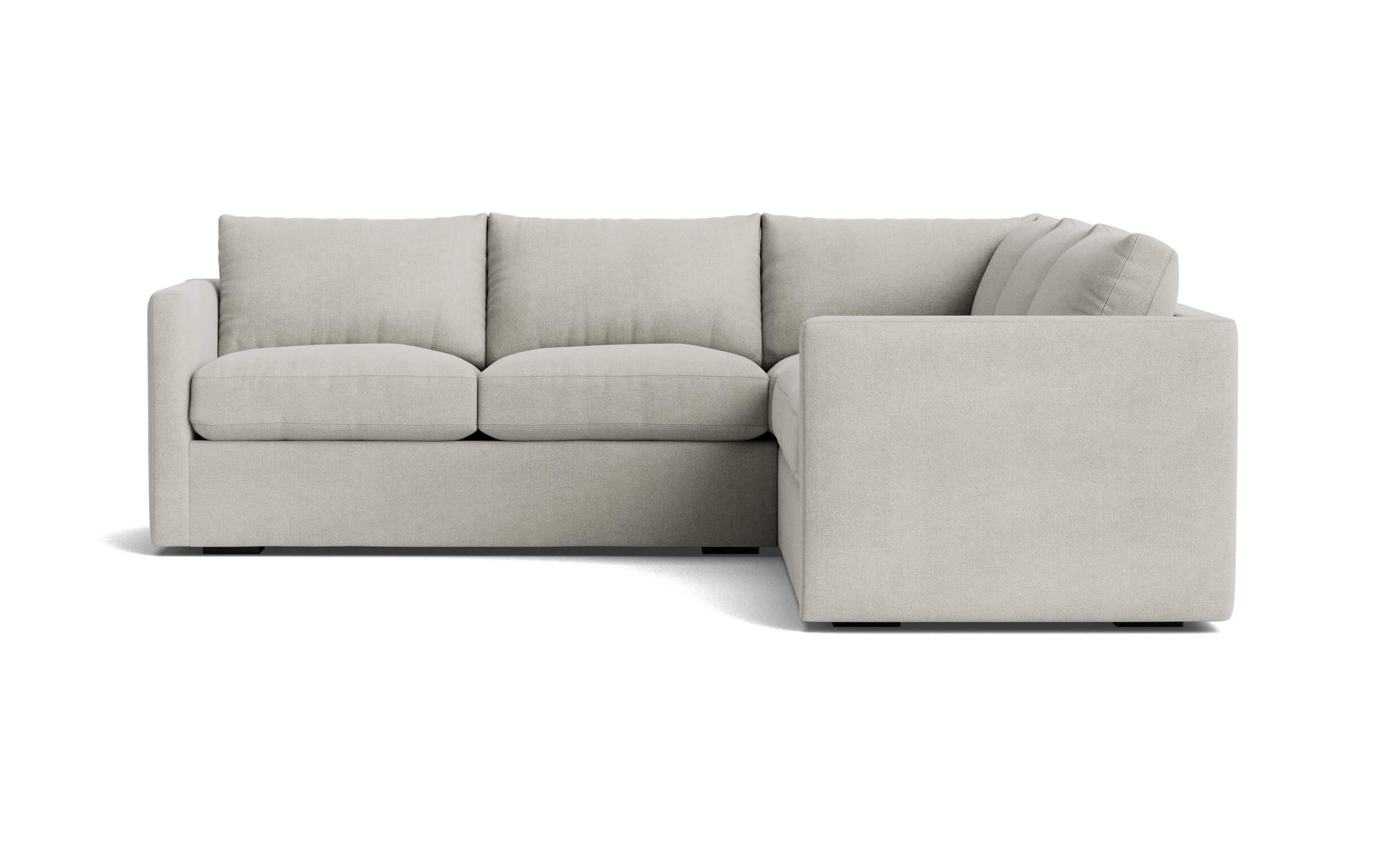 G: Franklin Corner Sectional in Stonecrop Heavy-Weight Linen Natural Fabric