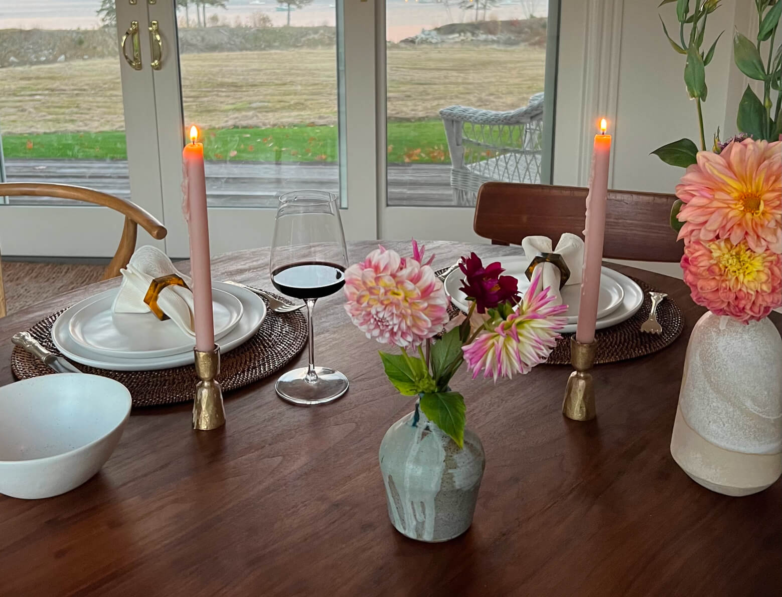 IRL: Voya Dining Table in Walnut