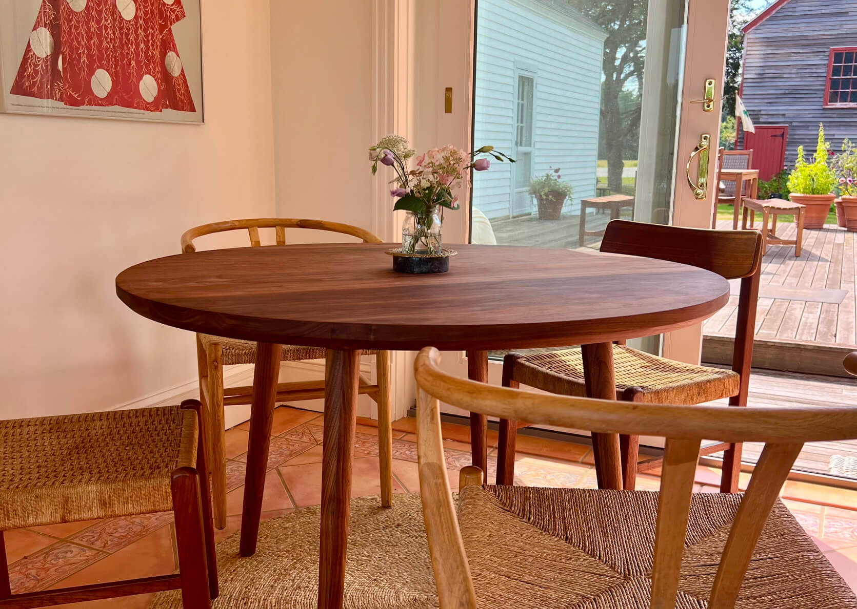 IRL: Voya Dining Table in Walnut