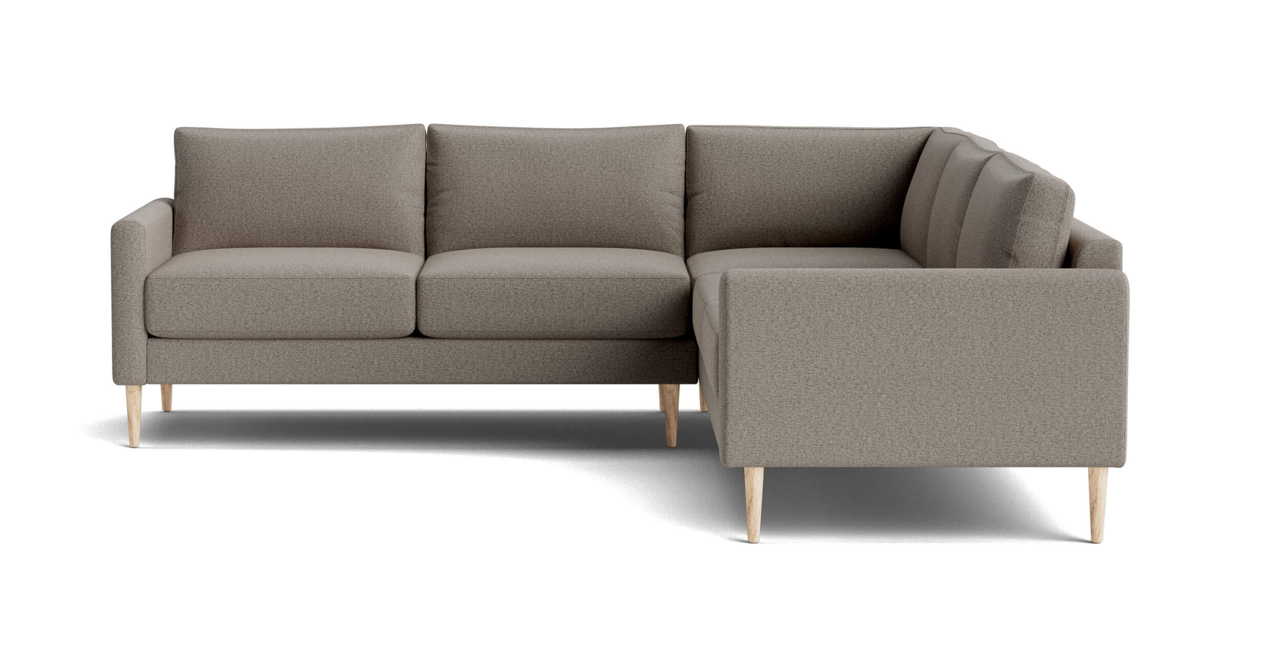 G: Lala Corner Sectional in Mahonia Latte fabric