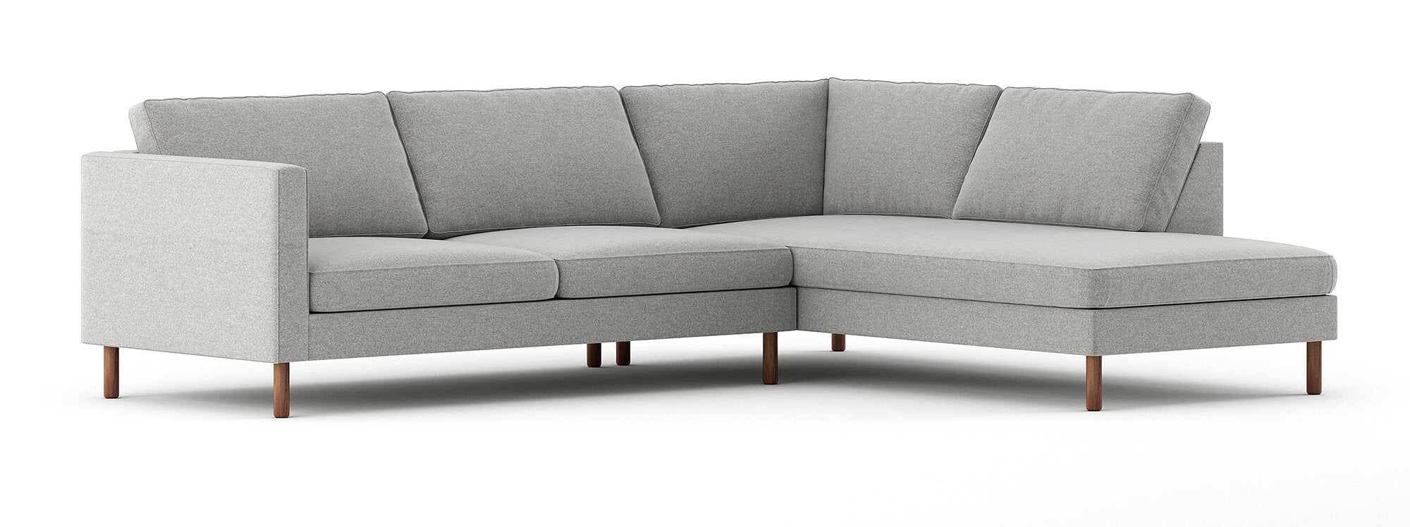 G: Shown in Mahonia Linen fabric and Cyl Cafe legs