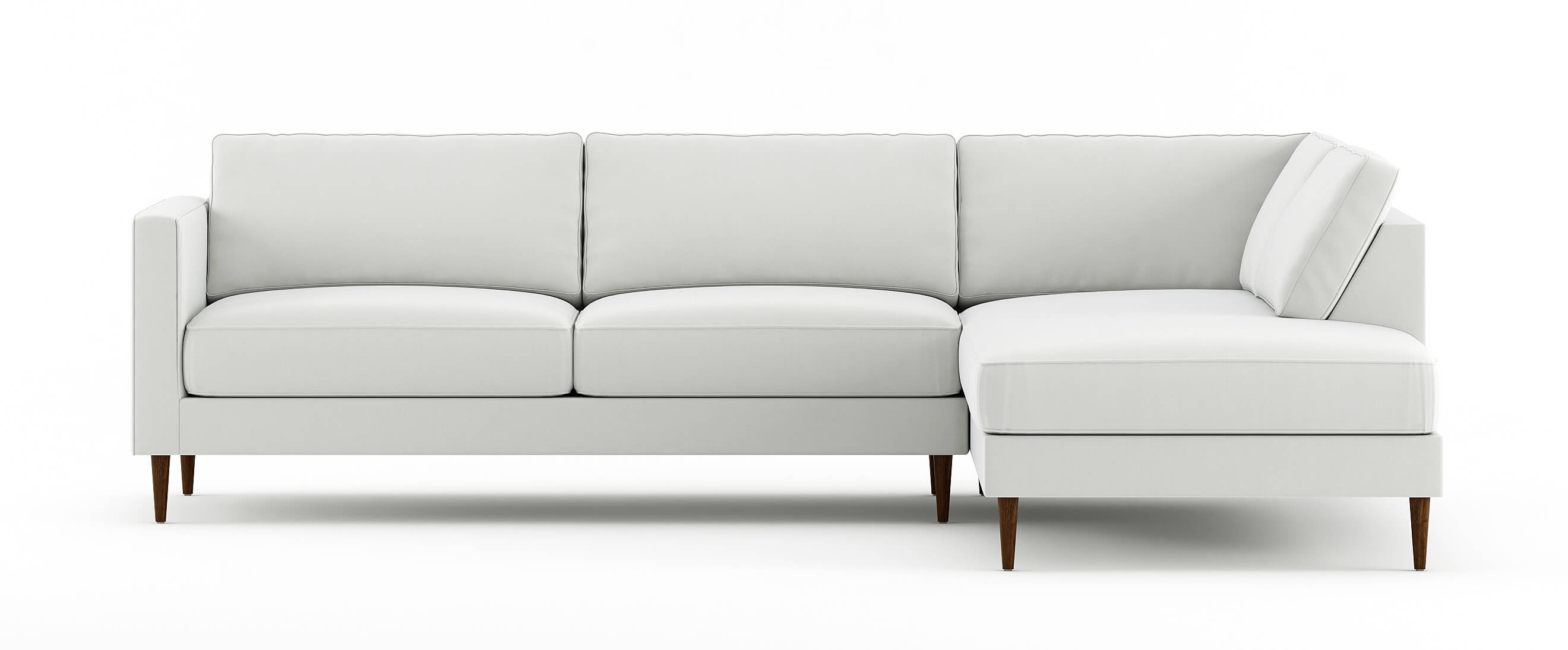 G: Mota Bumper Right Sectional in Juneberry Porridge fabric