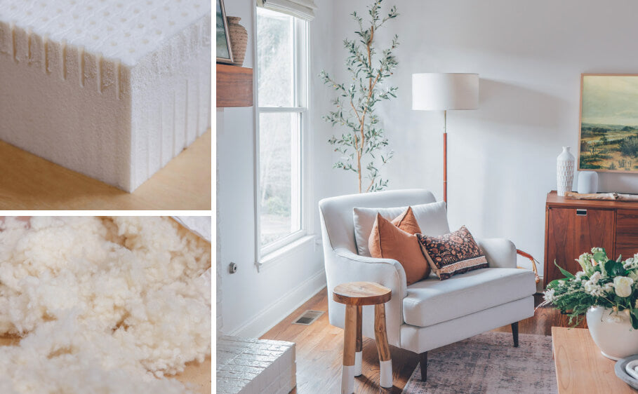 Kaydan Chair from Medley with more nontoxic materials, like natural latex foam and wool.