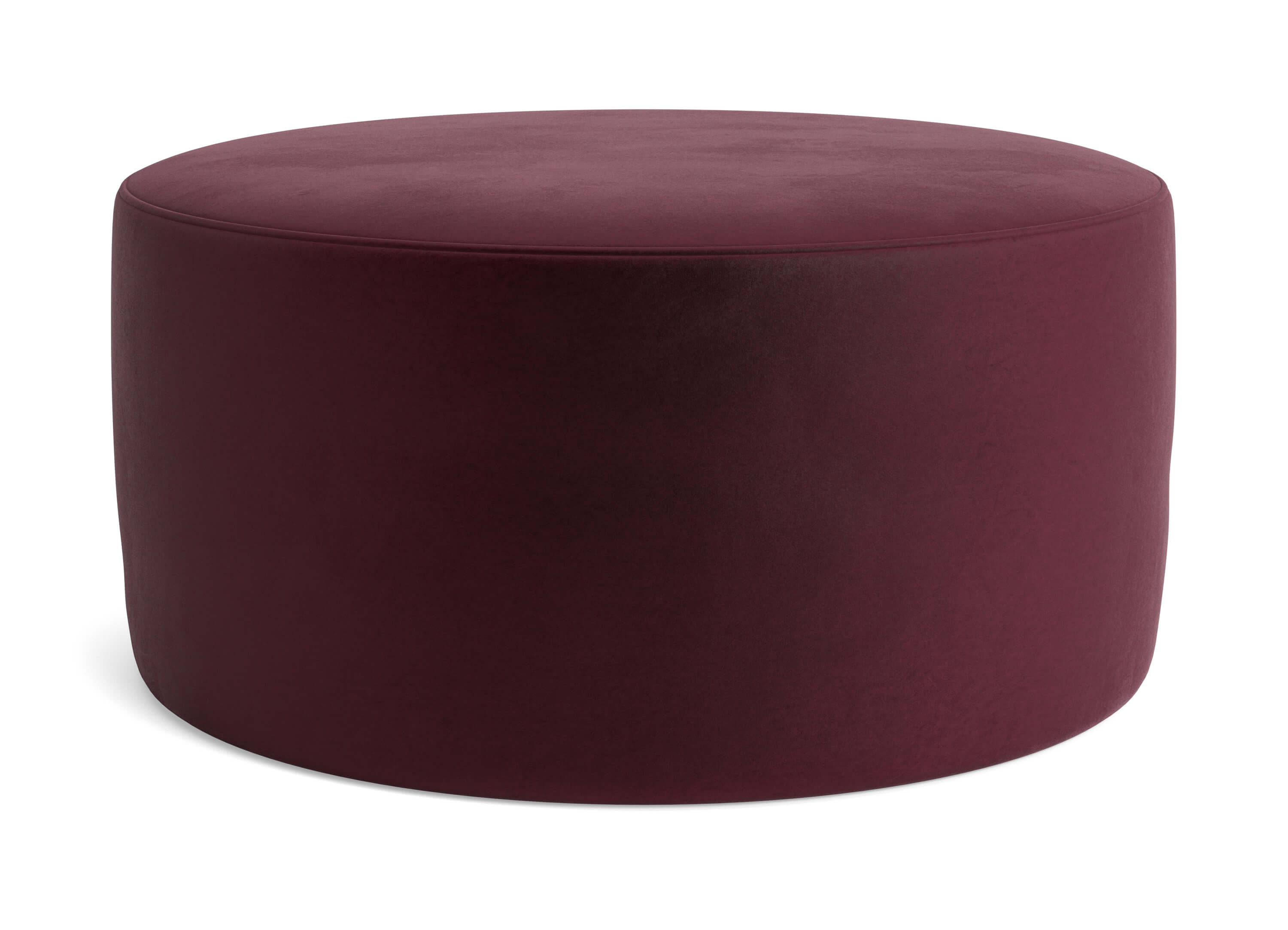 G: Norah Ottoman in Aster Rosewood fabric