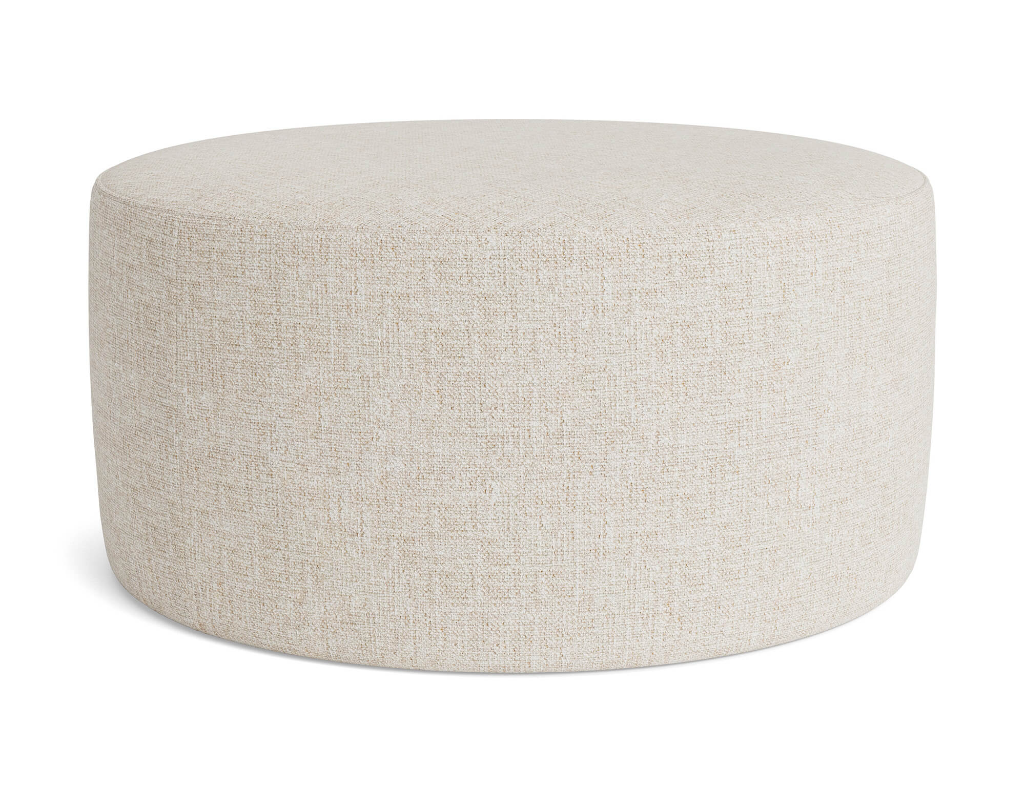 G: Norah Ottoman in Huckleberry Chenille Snow