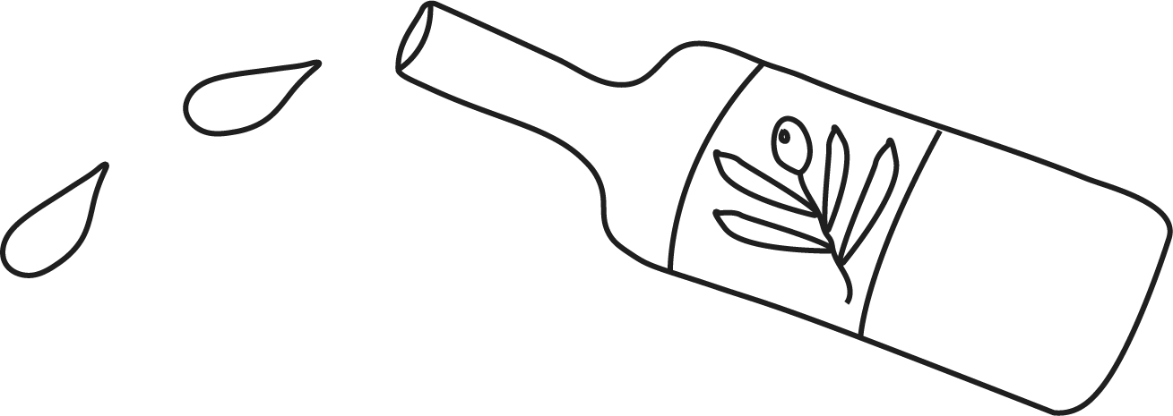 Olive oil bottle icon