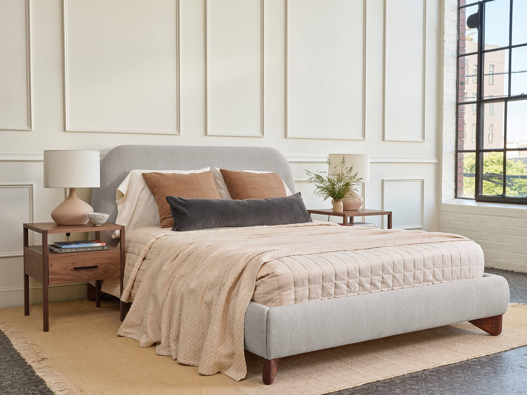 IRL: Palder Nightstand in Walnut with Nellie Bed