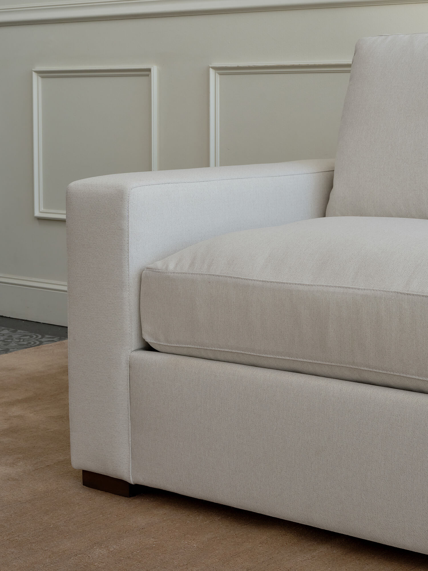 IRL: Rio Chair in Alpine Oyster fabric