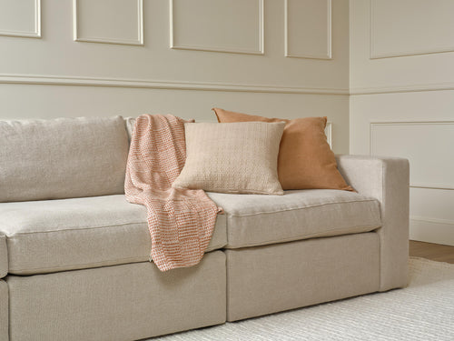 IRL: Rio Modular Sofa in Stonecrop Linen Flax fabric
