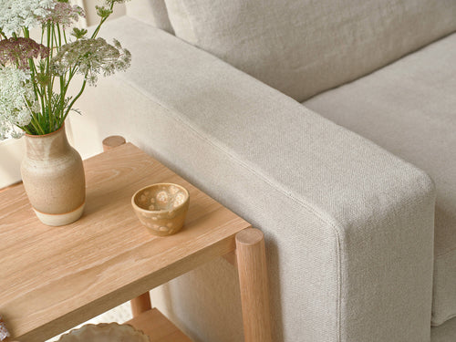 IRL: Rio Modular Sofa in Stonecrop Linen Flax fabric