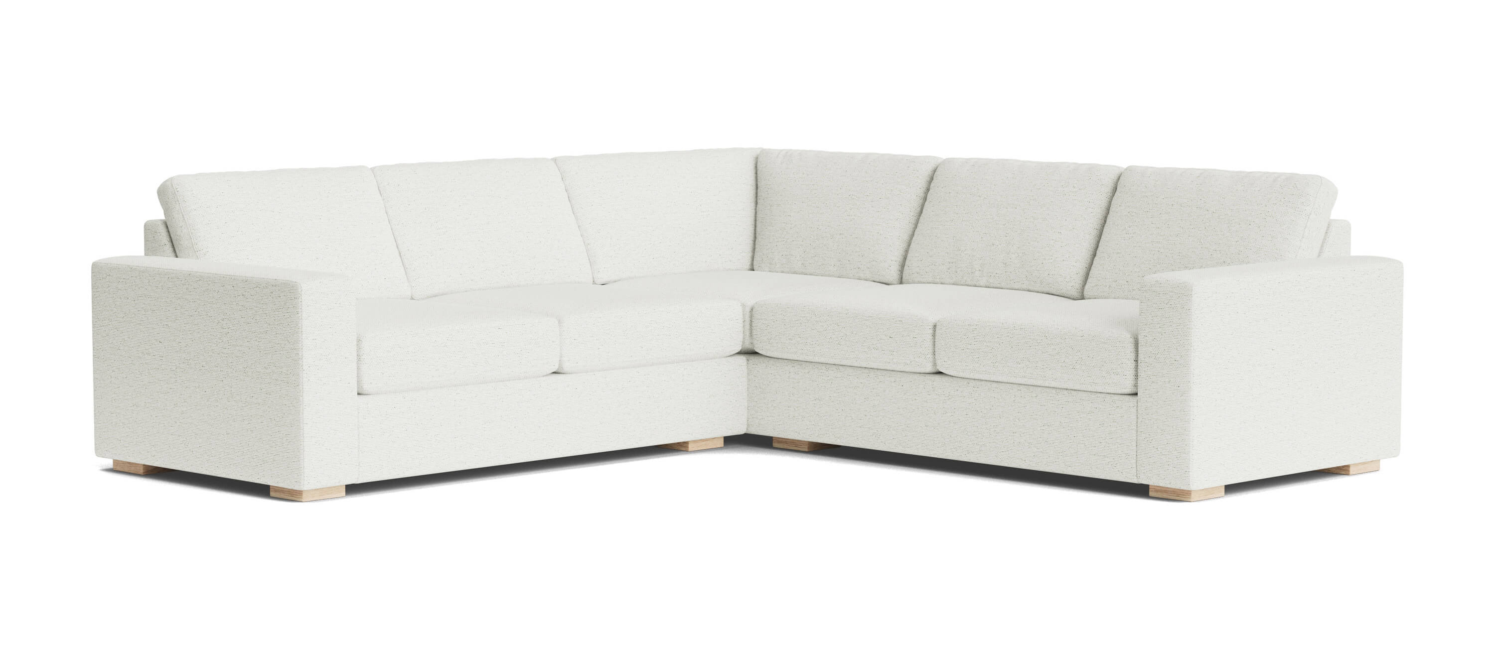 G: Rio Plush Corner Sectional in Alpine Oyster fabric