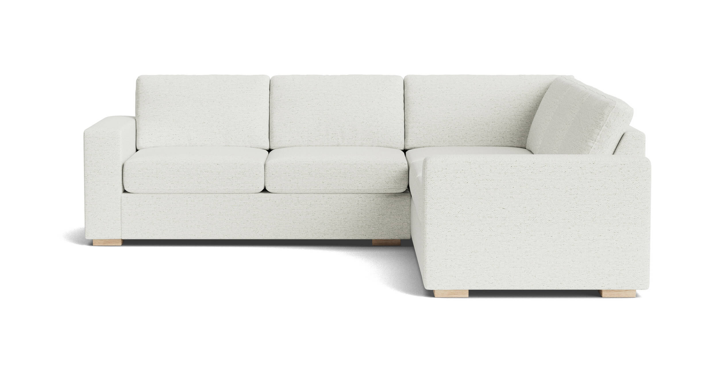 G: Rio Plush Corner Sectional in Alpine Oyster fabric
