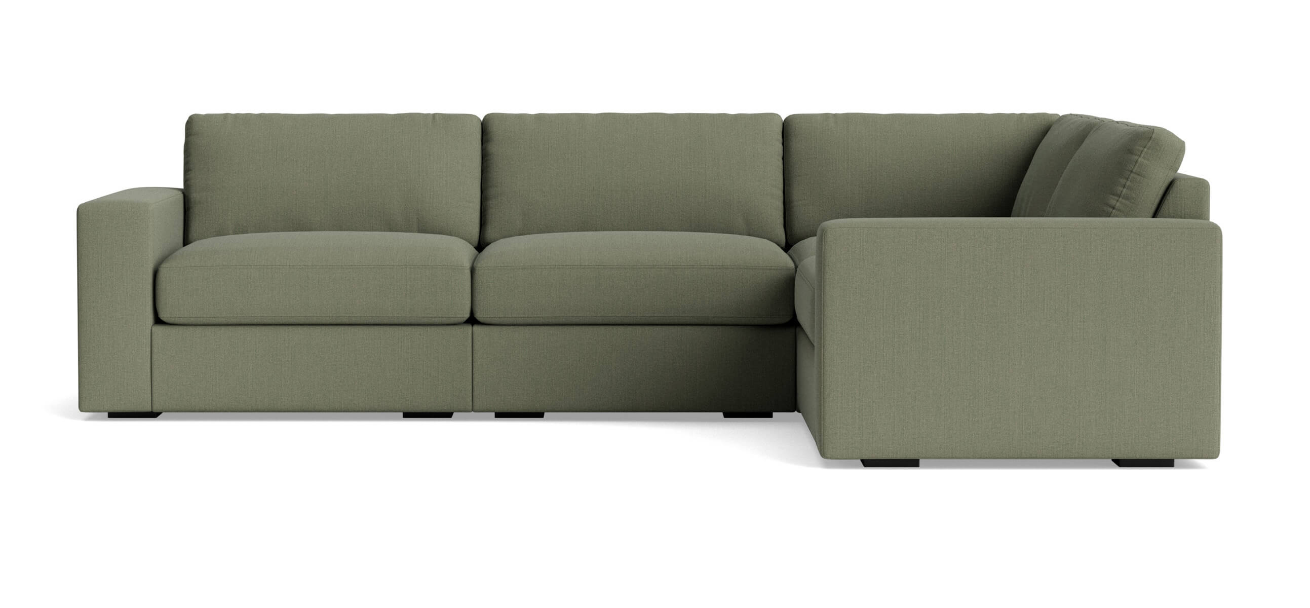 G: Rio Plush Modular Sectional in Juneberry Caribou fabric