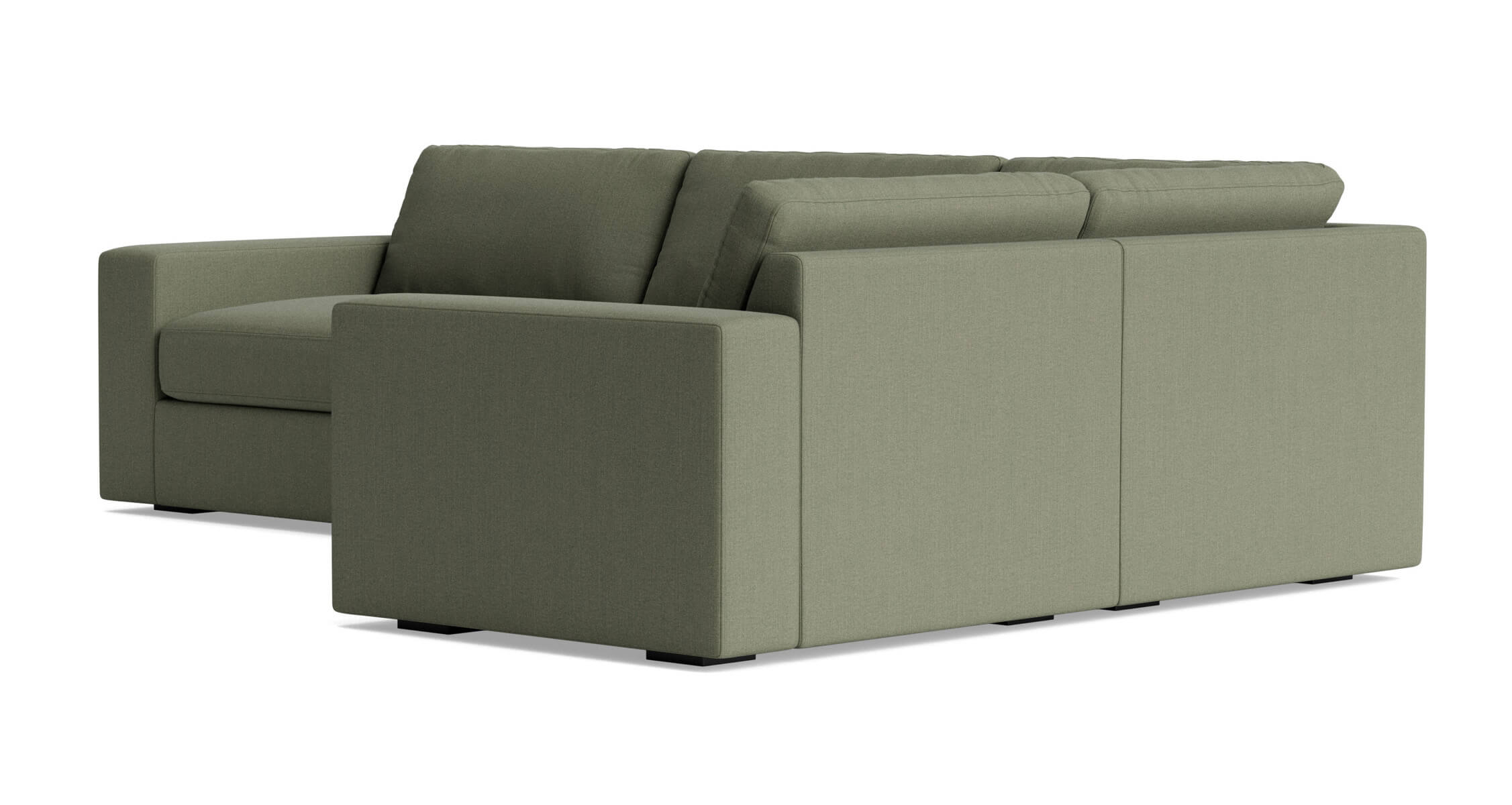 G: Rio Plush Modular Sectional in Juneberry Caribou fabric