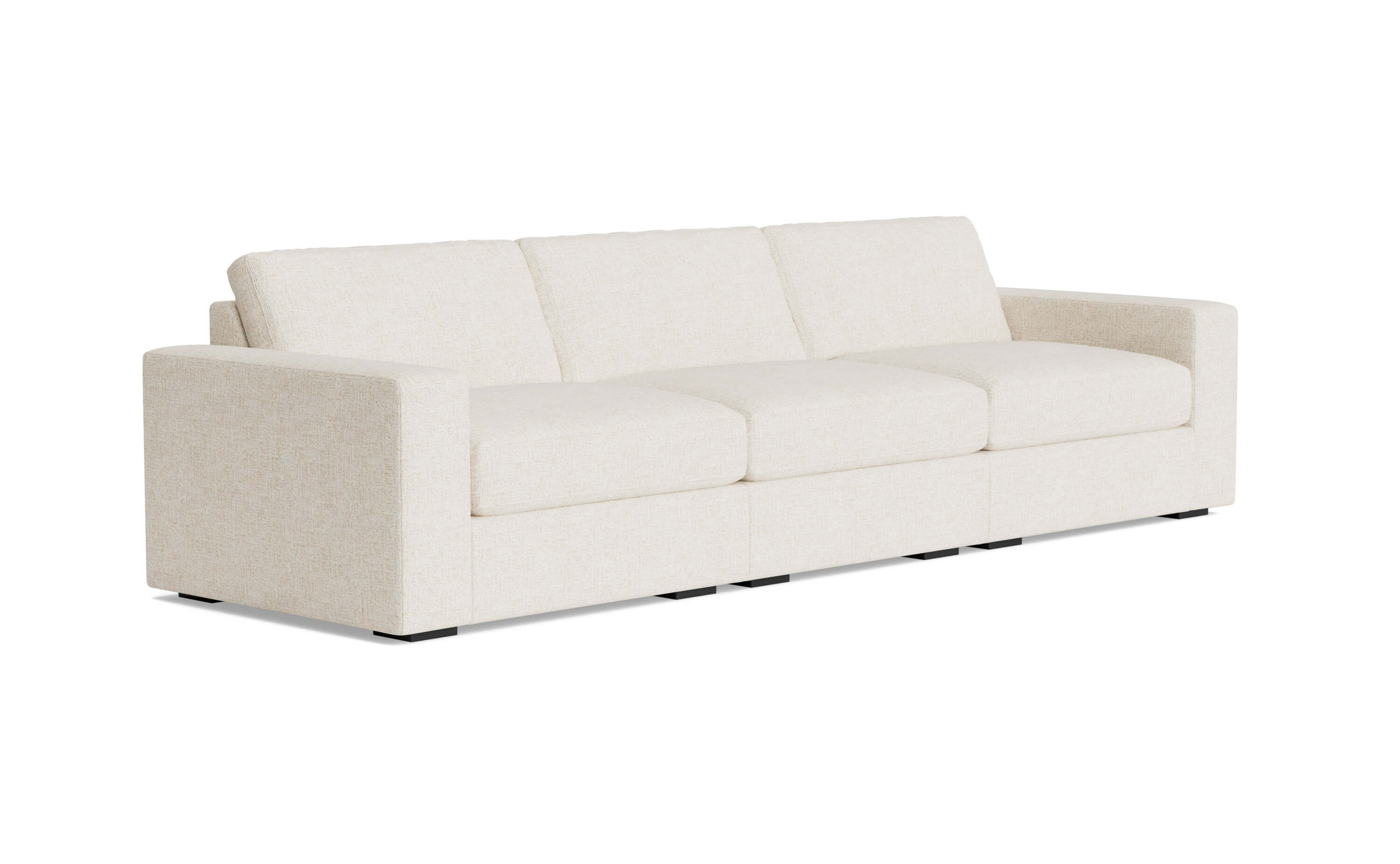 G: Rio Plush Modular Sofa in Huckleberry Chenille Snow