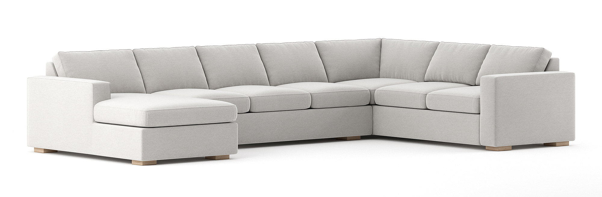 G: Chaise Left 152" shown in Texture Oyster fabric