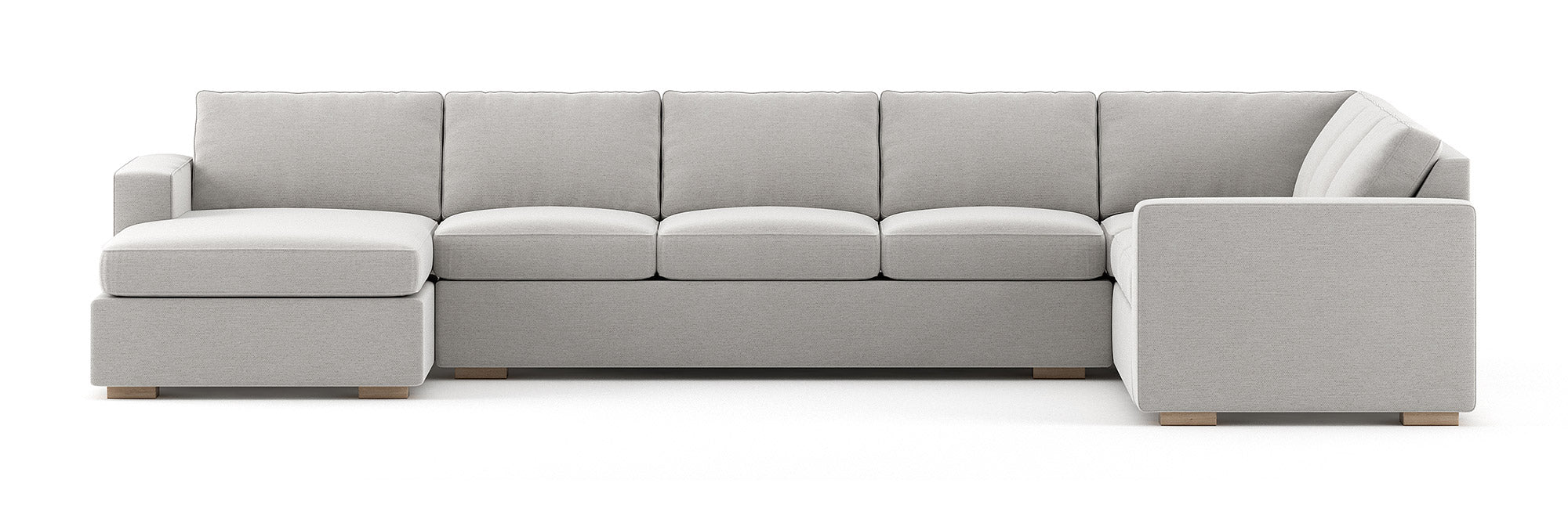 G: Chaise Left 152" shown in Texture Oyster fabric