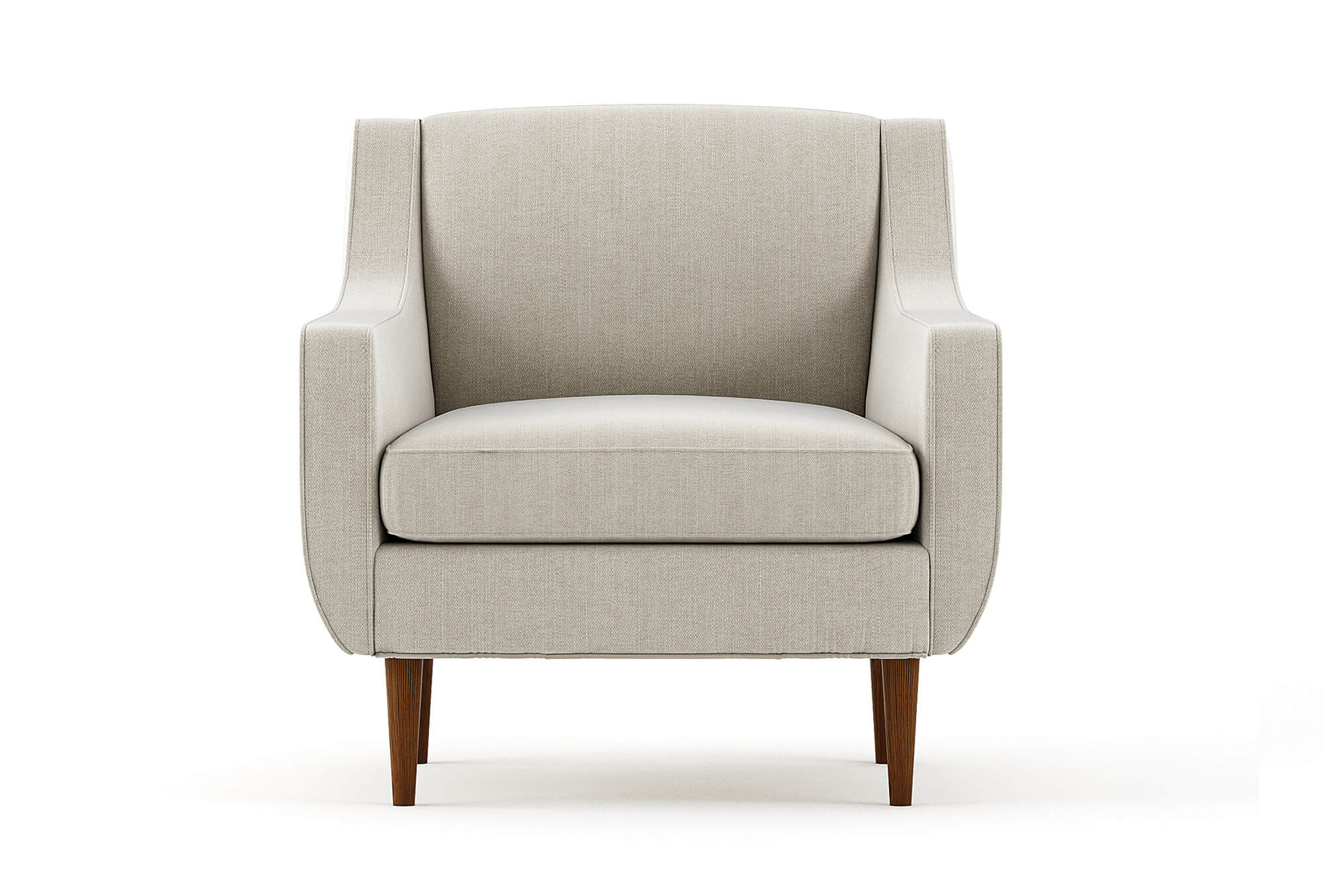 G: Shown in Linara Porridge fabric and Thom Cafe legs