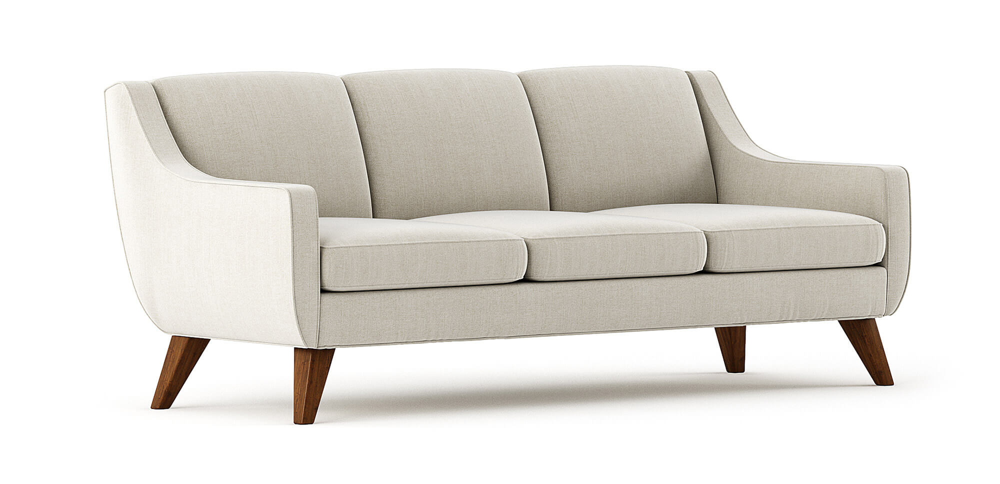 G: Shown in Linara Porridge fabric and Zavis Cafe legs