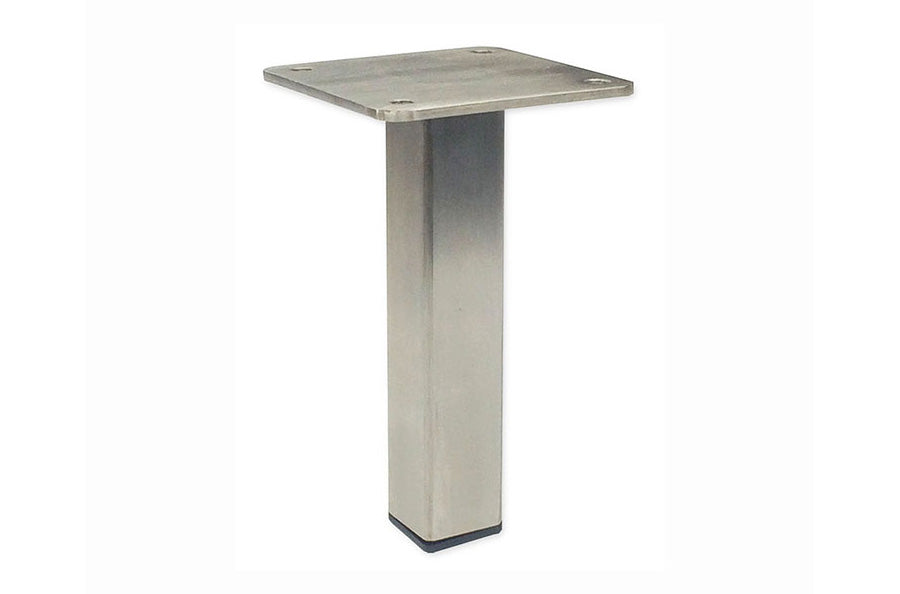 Center Post 5"H Brushed Steel Leg