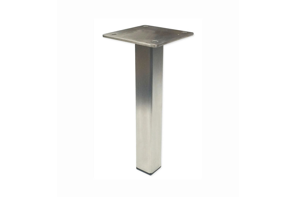 Center Post 7"H Brushed Steel Leg