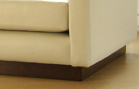 Wood Base 3"H Dark Walnut Leg