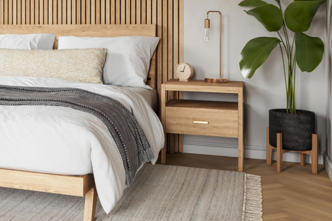 IRL: Shown in solid Maple with the coordinating Palder Bed