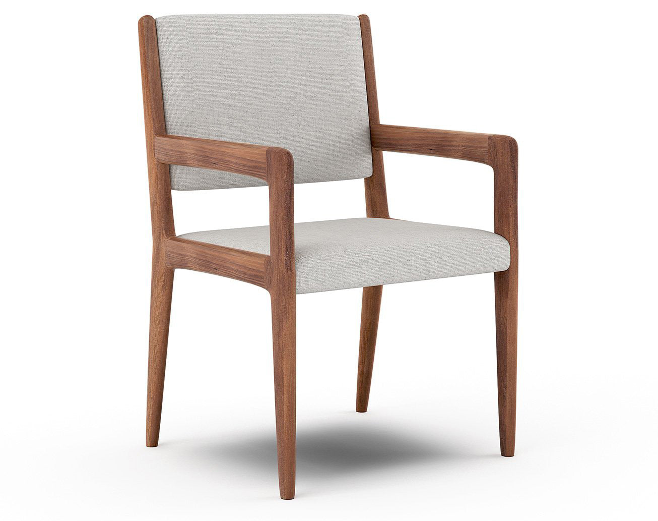 G: Shown in Texture Haze fabric and walnut frame