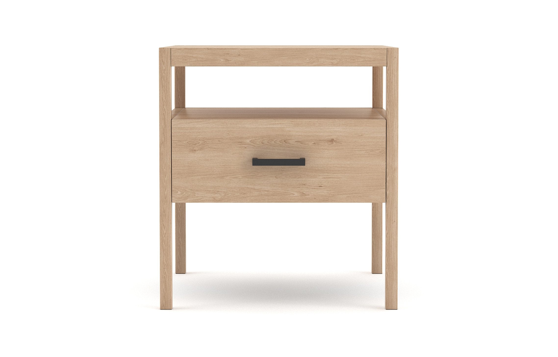 Palder Side Table With Black Pull in Maple