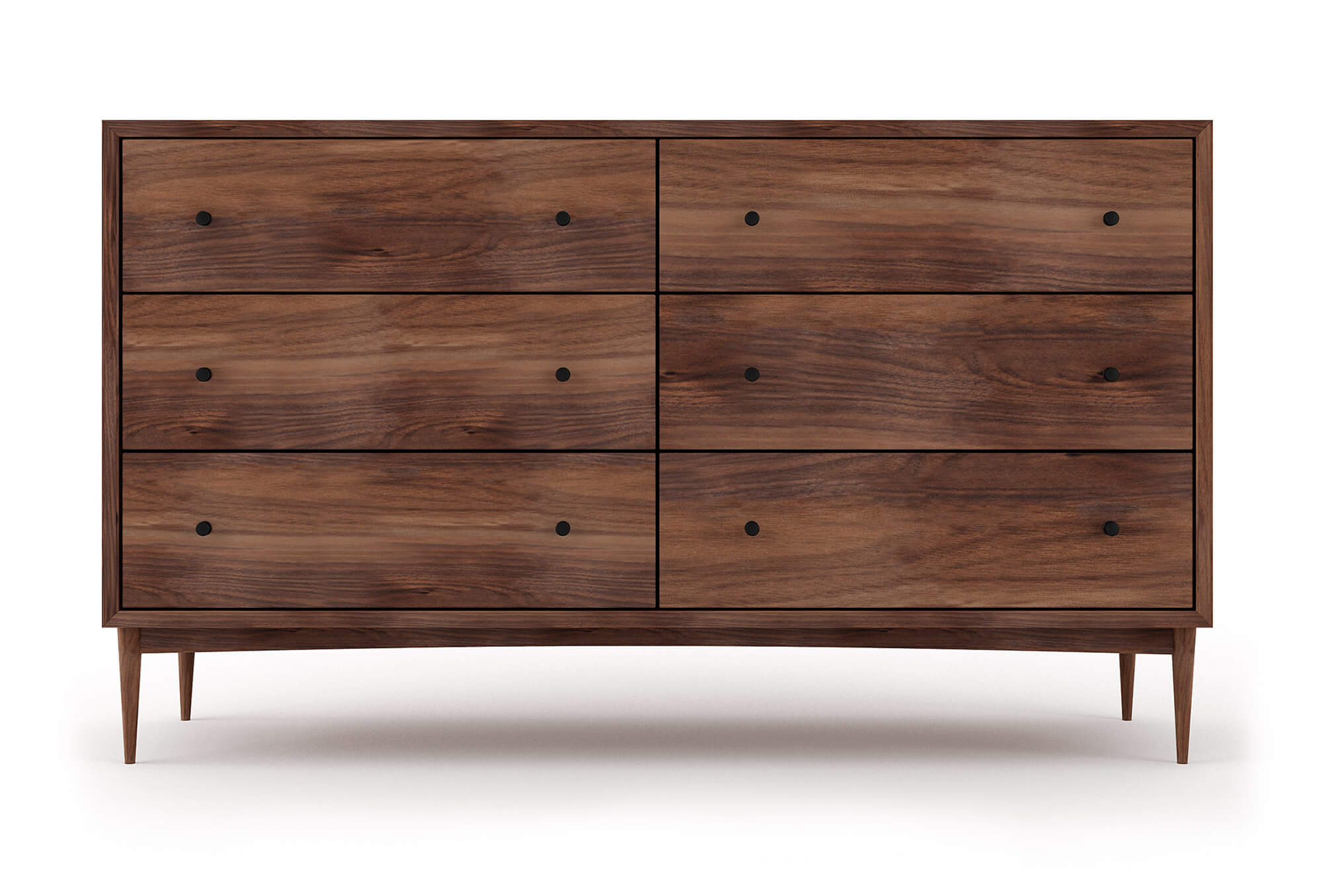 Atten 6-Drawer Wide Dresser