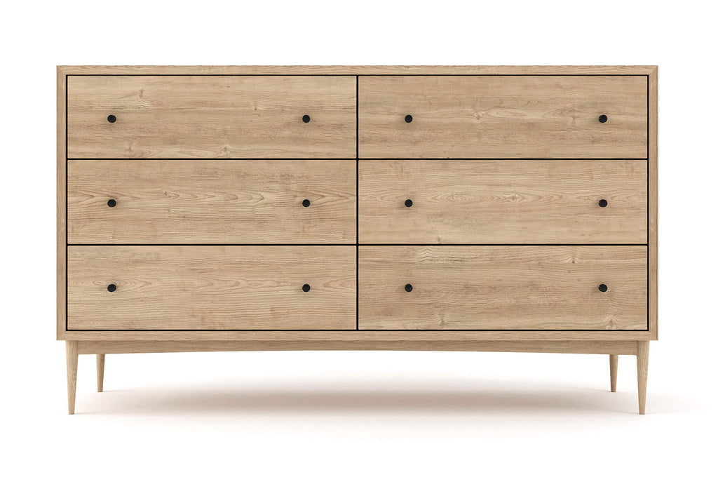 Atten 6 Drawer Wide Dresser