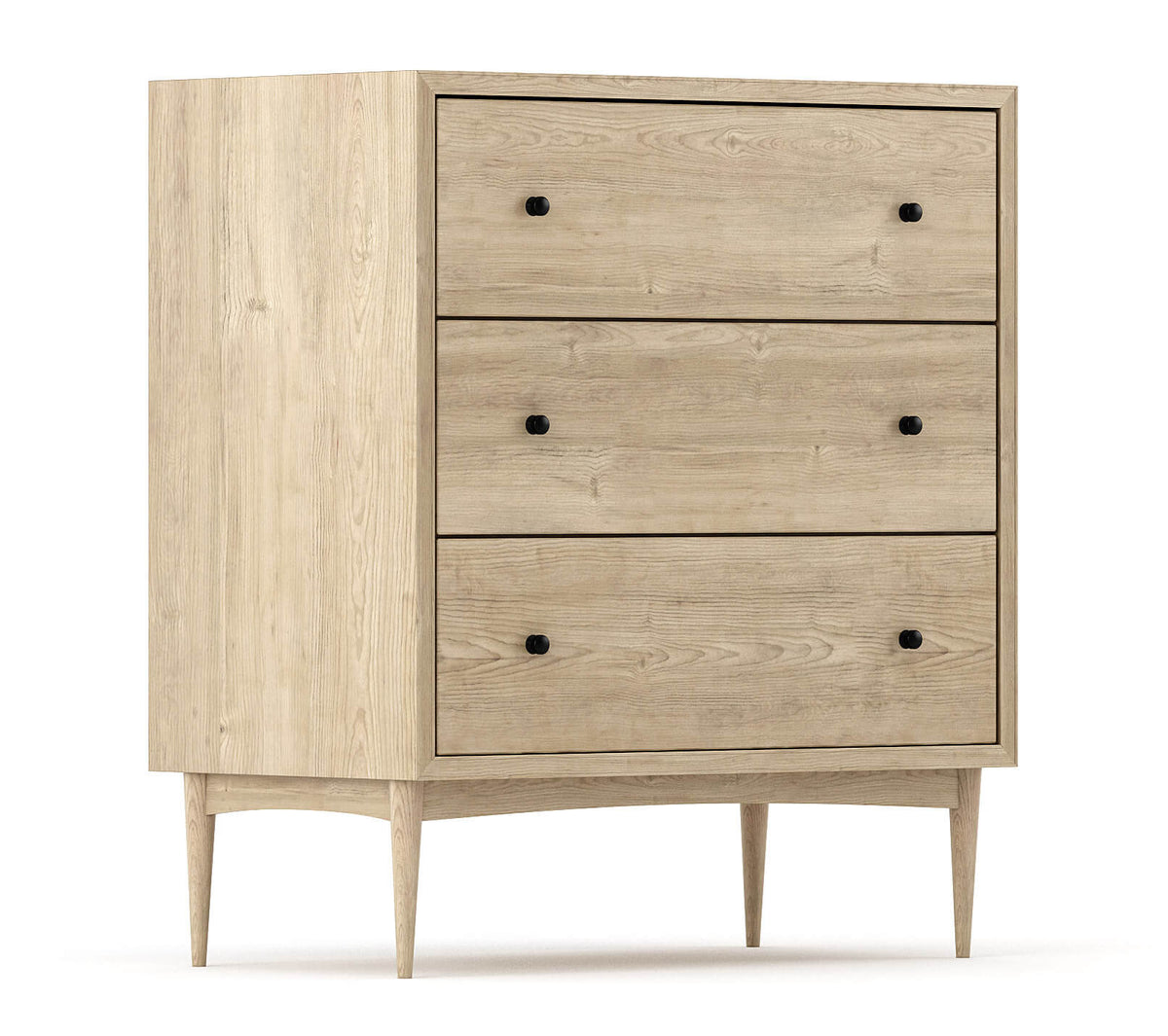 Atten 3-Drawer Tall Dresser