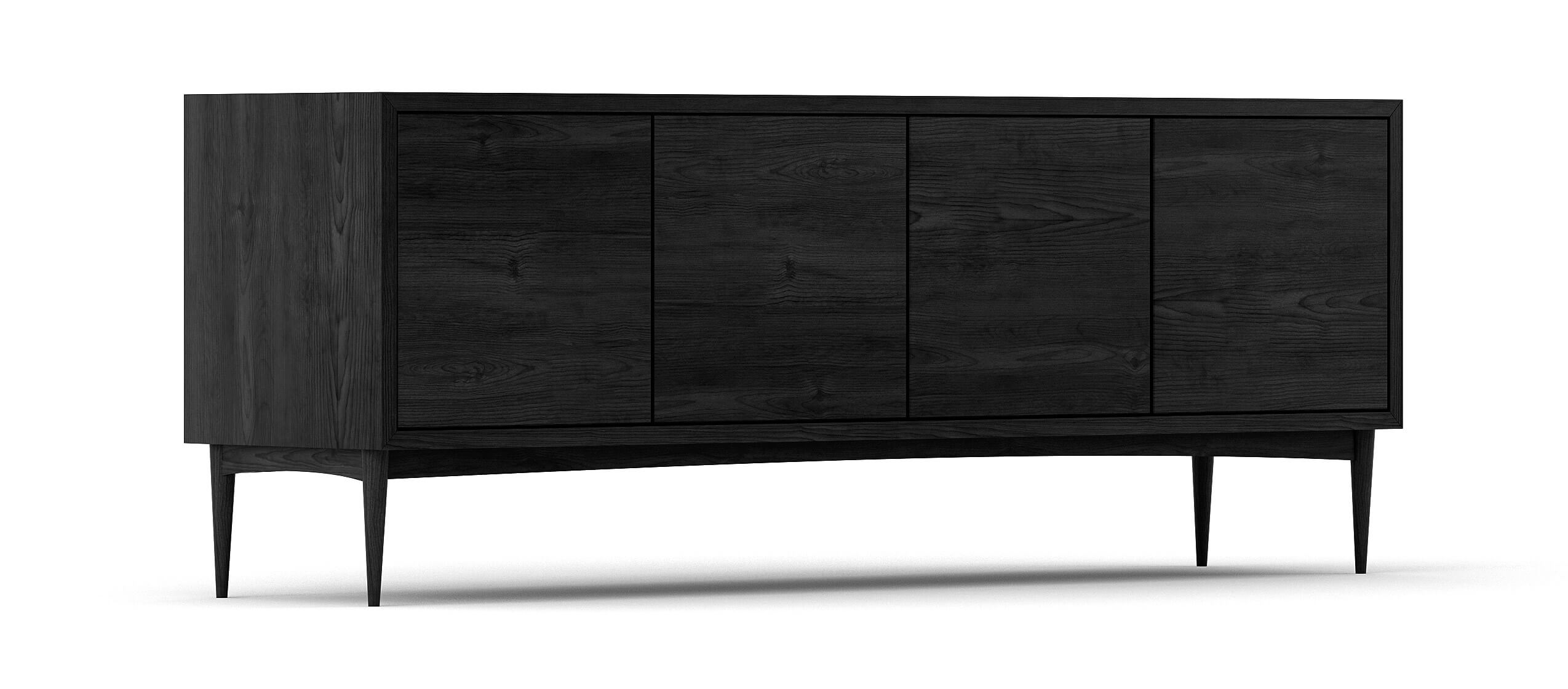 G: Shown in Black Stained White Oak