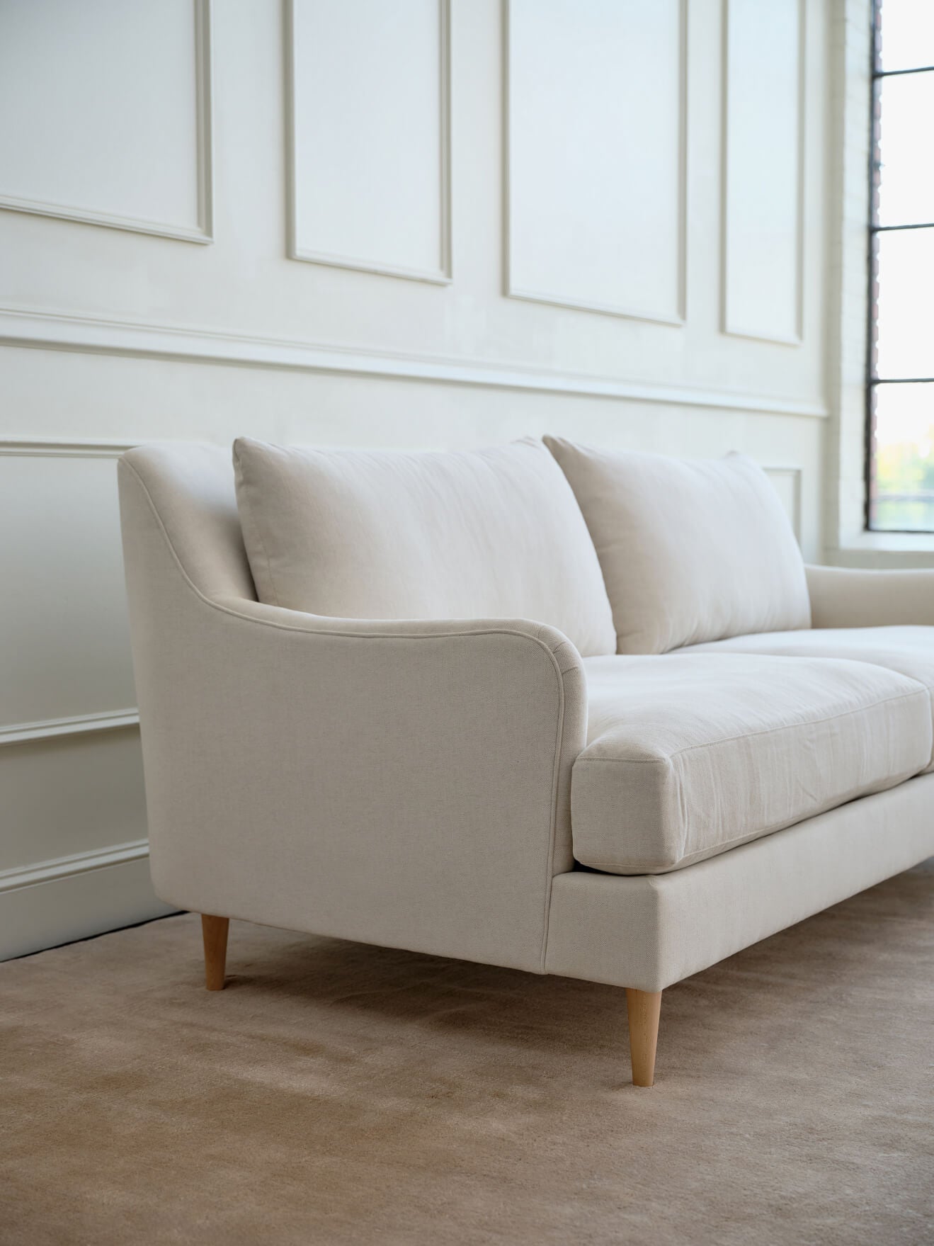 IRL: Kaydan Sofa in Juneberry Porridge