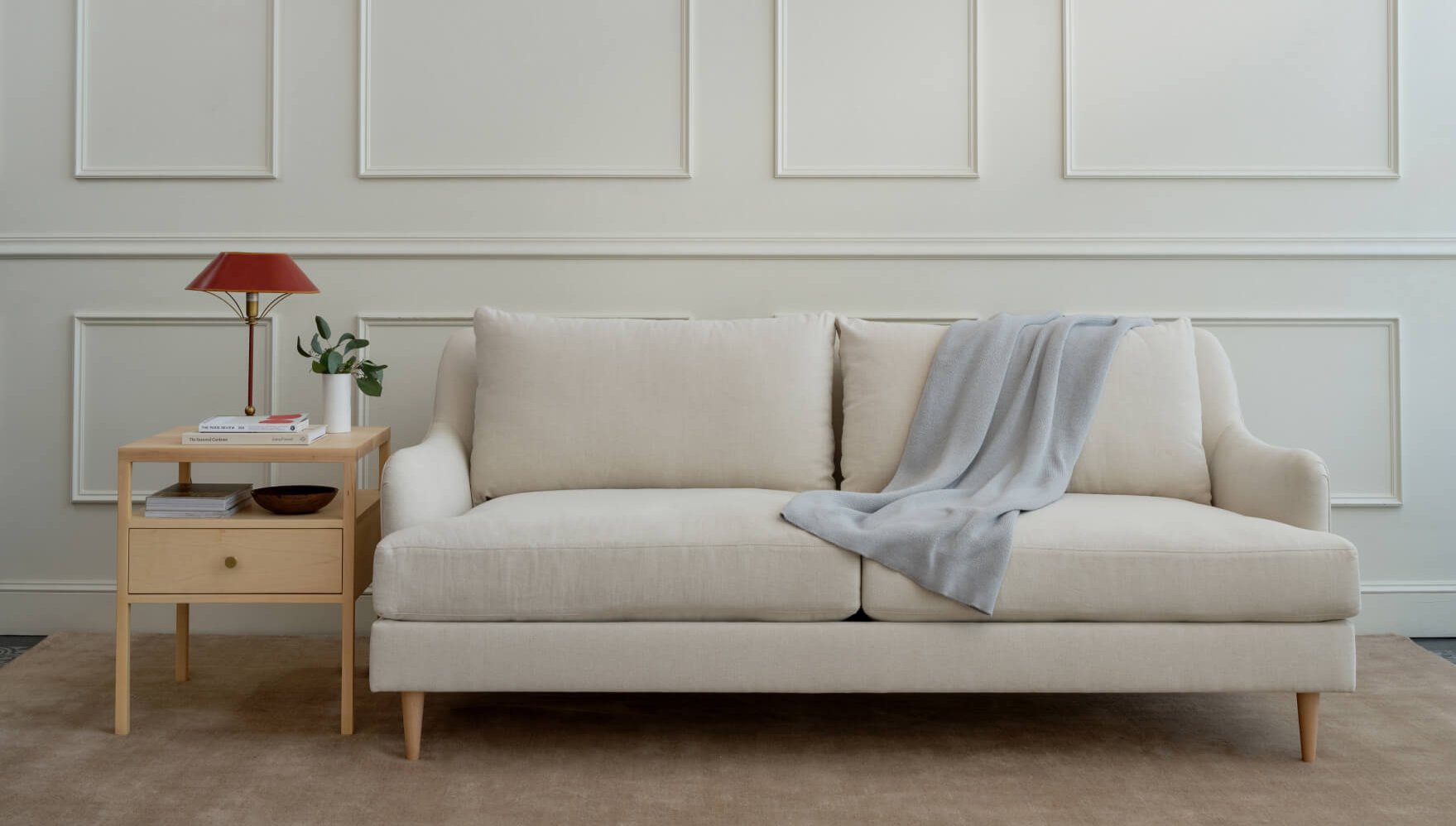 IRL: Kaydan Sofa in Juneberry Porridge